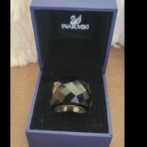 SWAROVSKI Dimond Nirvana Jet Black Ring